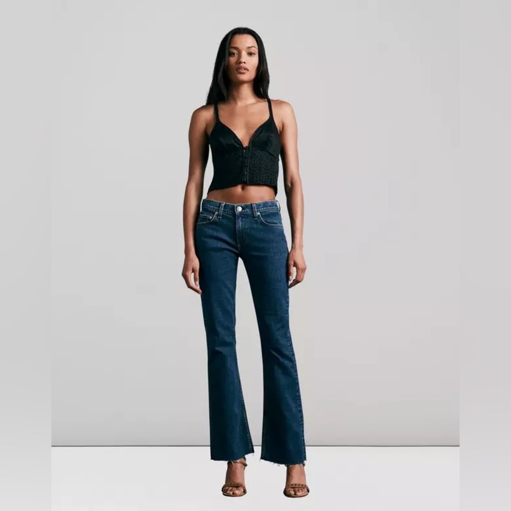 rag & bone Dark Blue Peyton Bootcut Jeans
